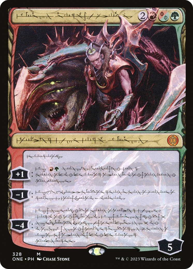 Lukka, Bound to Ruin (ONE-328) - Phyrexia: All Will Be One: (Showcase) Foil - Premium MTG Single from Wizards of the Coast - Just $0.17! Shop now at Game Crave Tournament Store