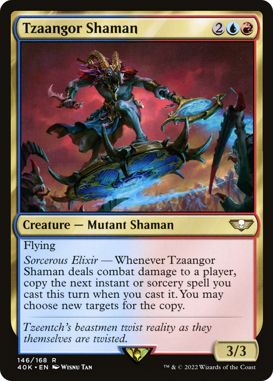 Tzaangor Shaman (40K-146) - Warhammer 40,000 Commander - Premium MTG Single from Wizards of the Coast - Just $0.25! Shop now at Game Crave Tournament Store