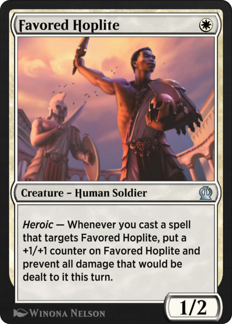 Favored Hoplite (EA1-001) - Explorer Anthology 1 - Premium MTG Single from Wizards of the Coast - Just $0! Shop now at Game Crave Tournament Store