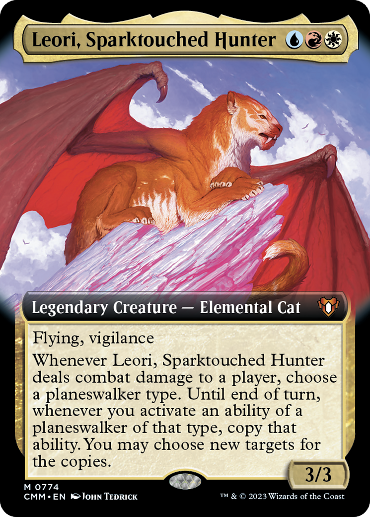 Leori, Sparktouched Hunter (CMM-774) - Commander Masters: (Extended Art) - Premium MTG Single from Wizards of the Coast - Just $0.24! Shop now at Game Crave Tournament Store