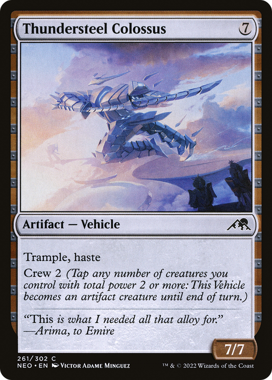 Thundersteel Colossus (NEO-261) - Kamigawa: Neon Dynasty - Premium MTG Single from Wizards of the Coast - Just $0.08! Shop now at Game Crave Tournament Store