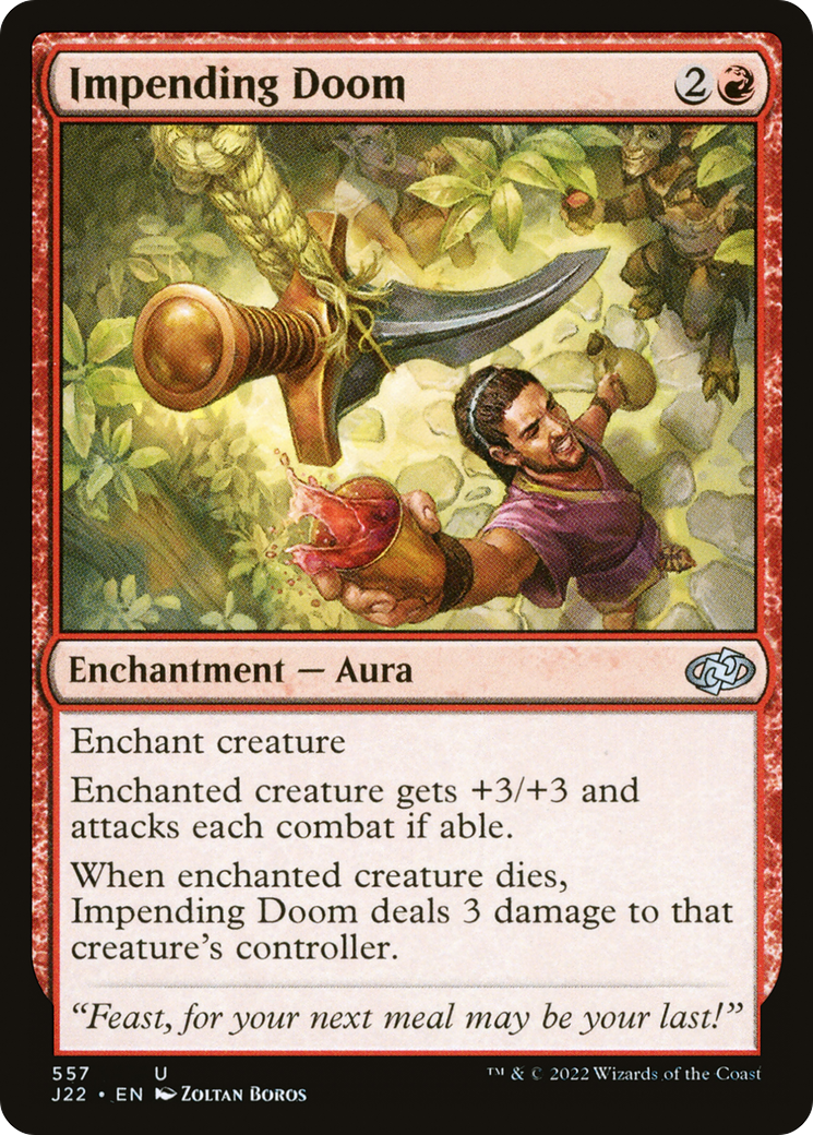 Impending Doom (J22-557) - Jumpstart 2022 - Premium MTG Single from Wizards of the Coast - Just $0.08! Shop now at Game Crave Tournament Store
