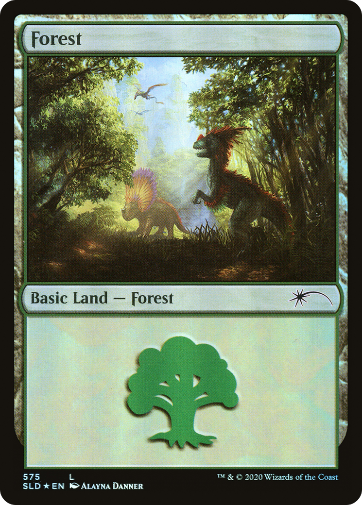 Forest (SLD-575) - Secret Lair Drop Foil - Premium MTG Single from Wizards of the Coast - Just $0.77! Shop now at Game Crave Tournament Store