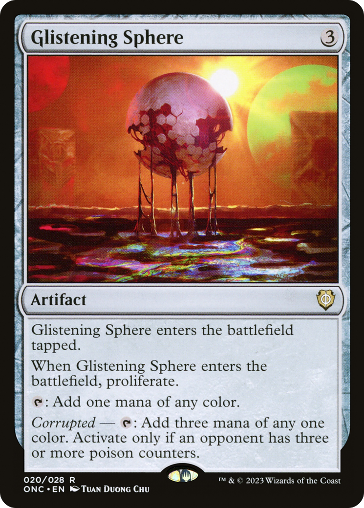 Glistening Sphere (ONC-020) - Phyrexia: All Will Be One Commander - Premium MTG Single from Wizards of the Coast - Just $3.02! Shop now at Game Crave Tournament Store