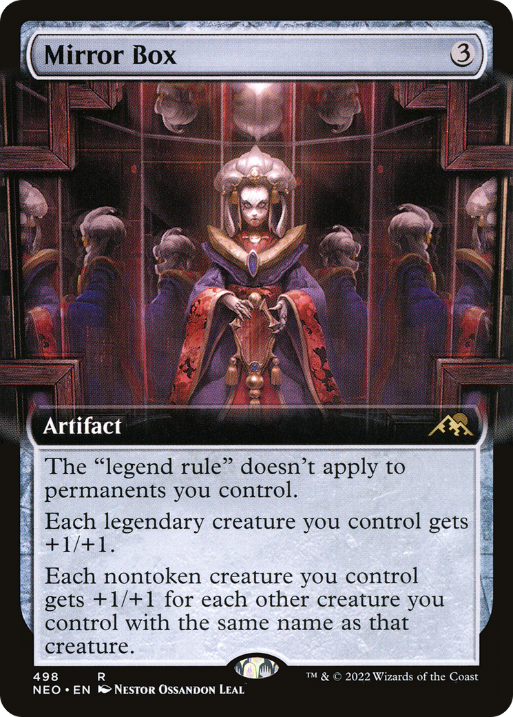 Mirror Box (NEO-498) - Kamigawa: Neon Dynasty: (Extended Art) Foil - Premium MTG Single from Wizards of the Coast - Just $0.61! Shop now at Game Crave Tournament Store