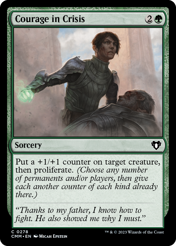 Courage in Crisis (CMM-278) - Commander Masters - Premium MTG Single from Wizards of the Coast - Just $0.25! Shop now at Game Crave Tournament Store