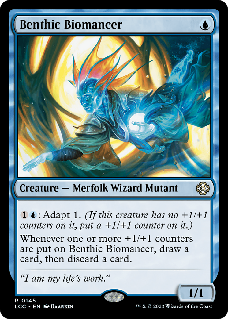 Benthic Biomancer (LCC-145) - The Lost Caverns of Ixalan Commander - Premium MTG Single from Wizards of the Coast - Just $0.08! Shop now at Game Crave Tournament Store