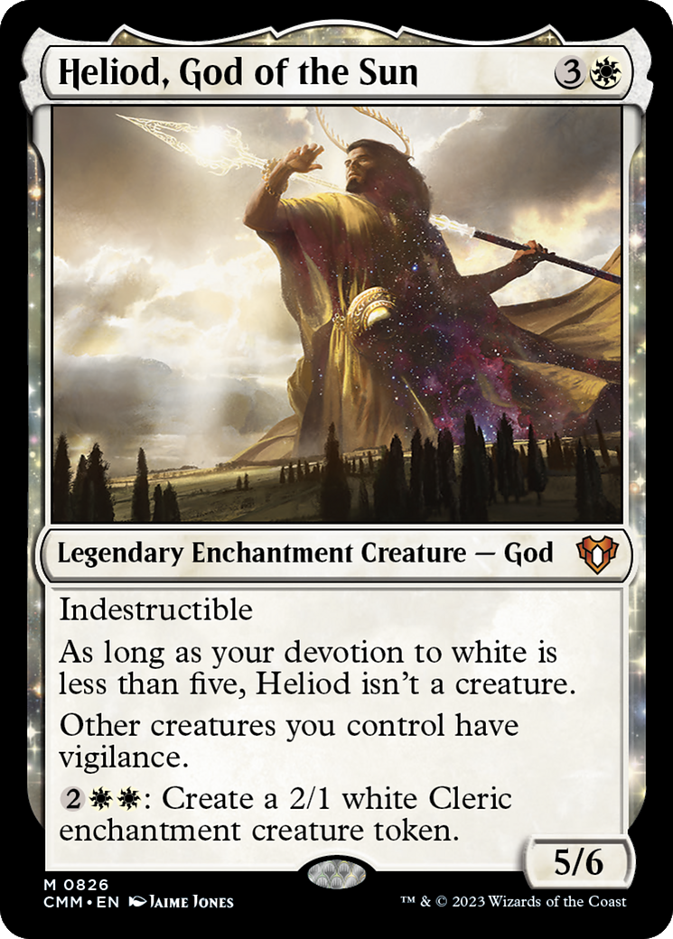 Heliod, God of the Sun (CMM-826) - Commander Masters - Premium MTG Single from Wizards of the Coast - Just $0.19! Shop now at Game Crave Tournament Store