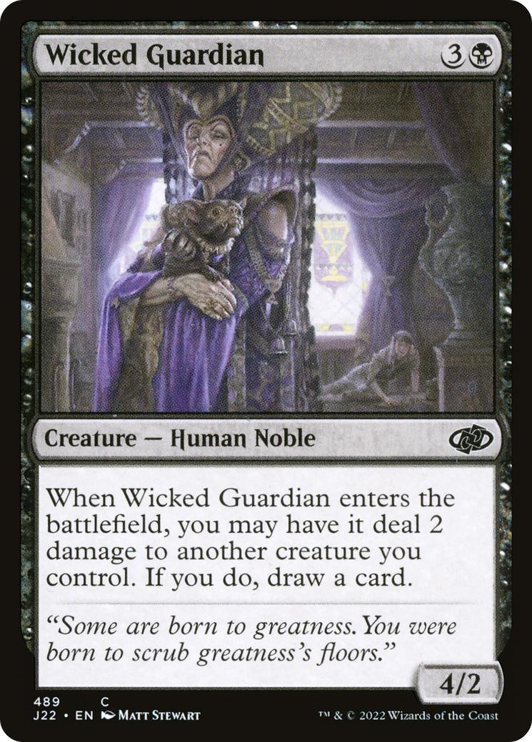 Wicked Guardian (J22-489) - Jumpstart 2022 - Premium MTG Single from Wizards of the Coast - Just $0.25! Shop now at Game Crave Tournament Store