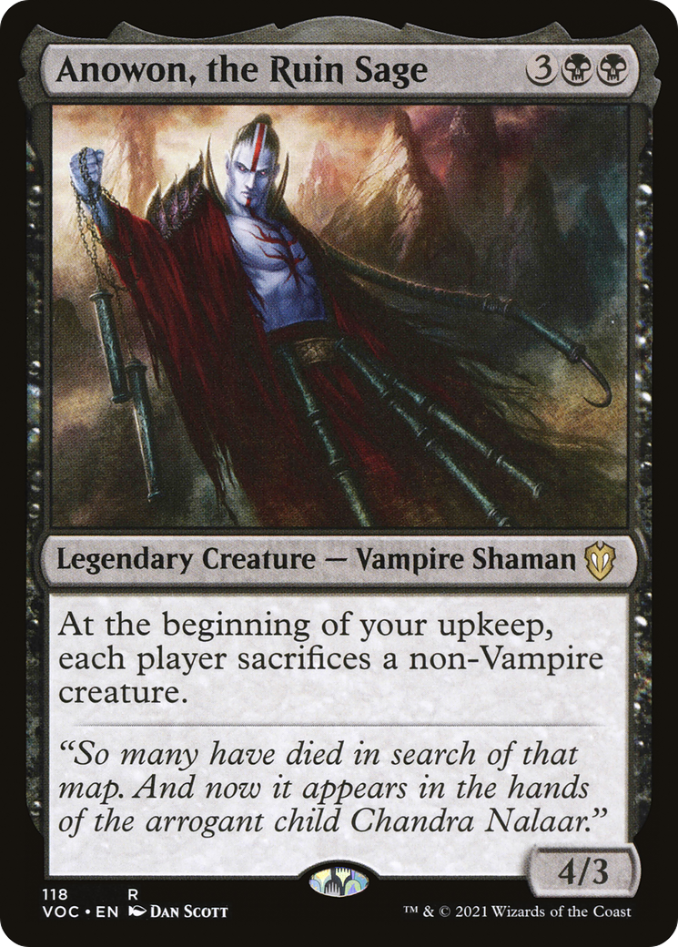 Anowon, the Ruin Sage (VOC-118) - Crimson Vow Commander - Premium MTG Single from Wizards of the Coast - Just $0.61! Shop now at Game Crave Tournament Store