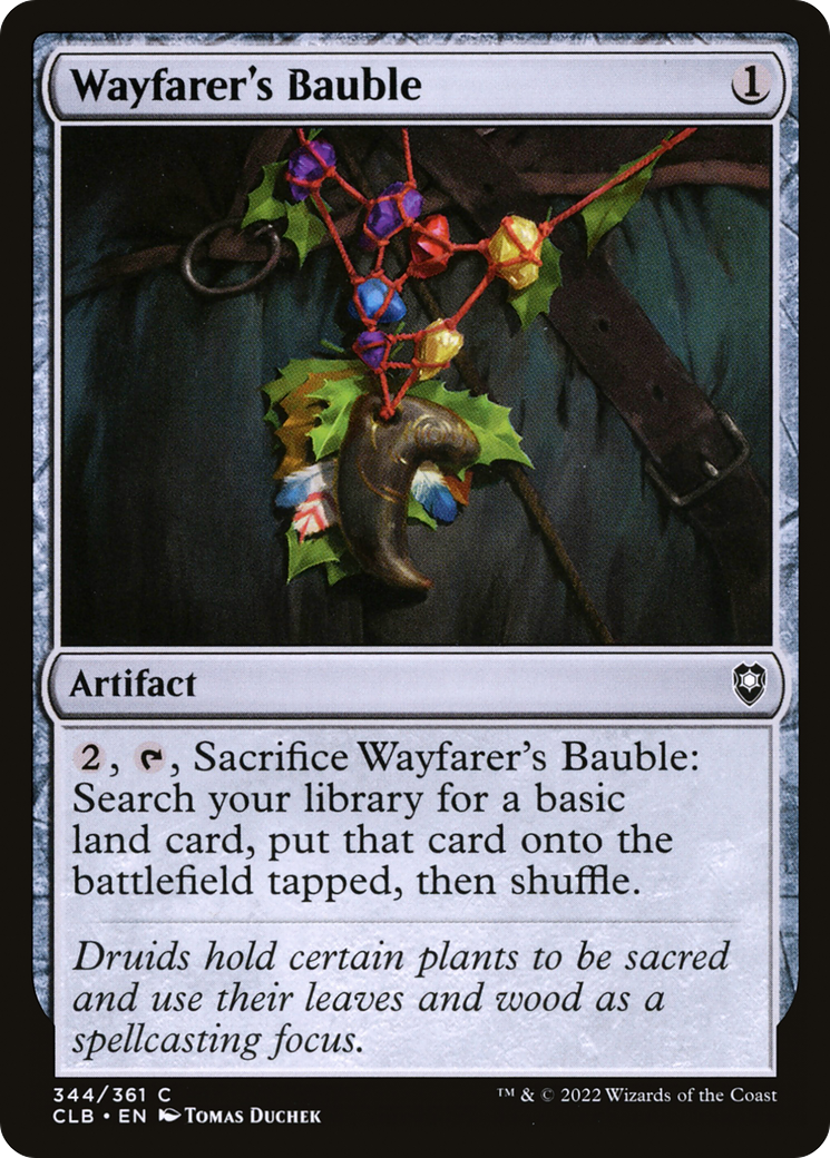 Wayfarer's Bauble (CLB-344) - Commander Legends: Battle for Baldur's Gate - Premium MTG Single from Wizards of the Coast - Just $0.08! Shop now at Game Crave Tournament Store