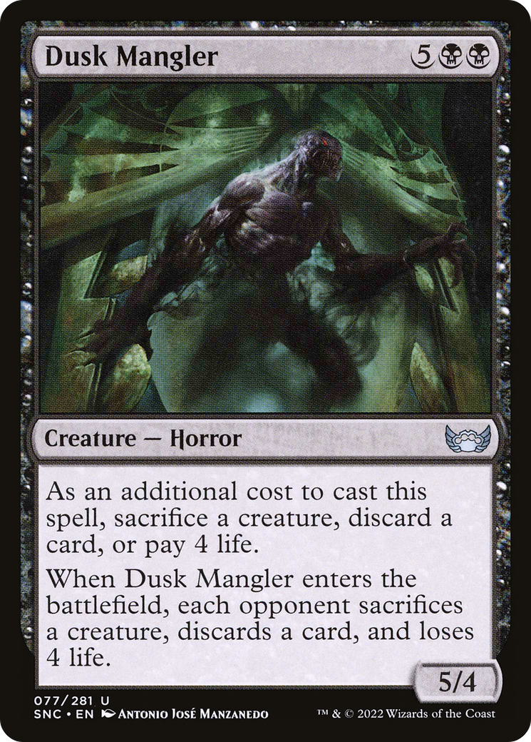 Dusk Mangler (SNC-077) - Streets of New Capenna - Premium MTG Single from Wizards of the Coast - Just $0.08! Shop now at Game Crave Tournament Store