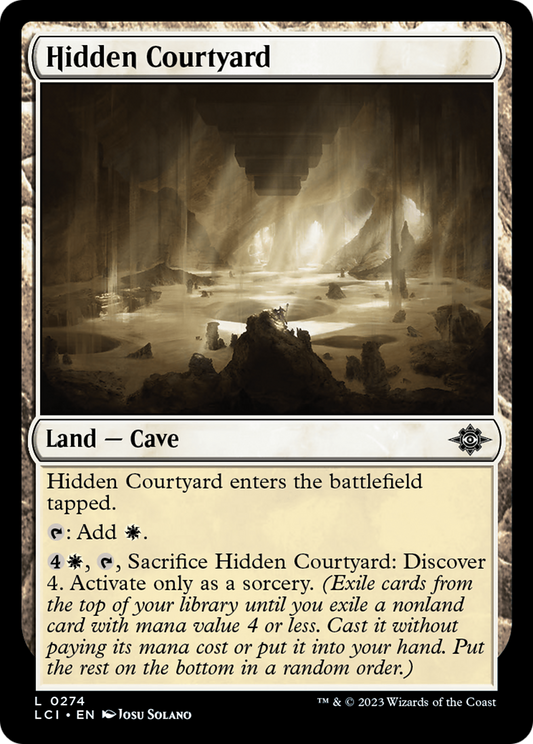 Hidden Courtyard (LCI-274) - The Lost Caverns of Ixalan - Premium MTG Single from Wizards of the Coast - Just $0.08! Shop now at Game Crave Tournament Store