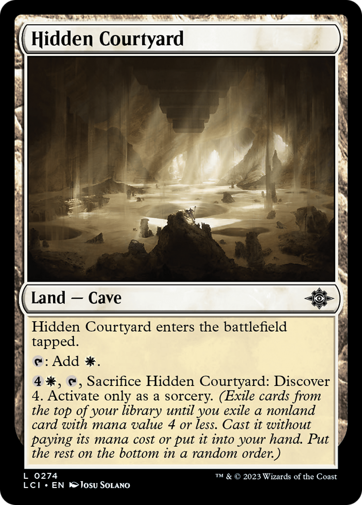 Hidden Courtyard (LCI-274) - The Lost Caverns of Ixalan Foil - Premium MTG Single from Wizards of the Coast - Just $0.08! Shop now at Game Crave Tournament Store