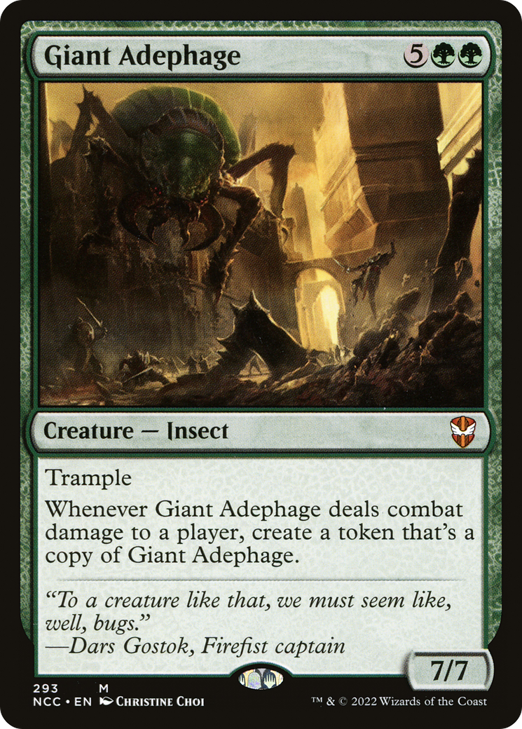 Giant Adephage (NCC-293) - New Capenna Commander - Premium MTG Single from Wizards of the Coast - Just $0.12! Shop now at Game Crave Tournament Store