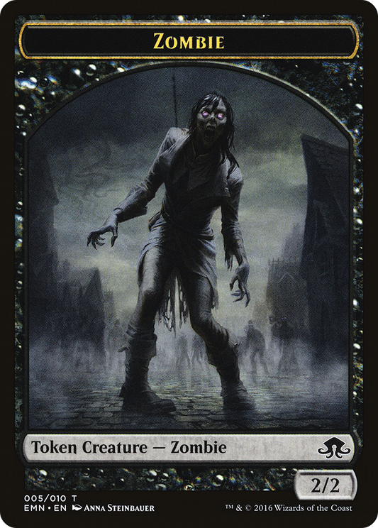 Zombie (TEMN-005) - Eldritch Moon Tokens - Premium MTG Single from Wizards of the Coast - Just $0.25! Shop now at Game Crave Tournament Store