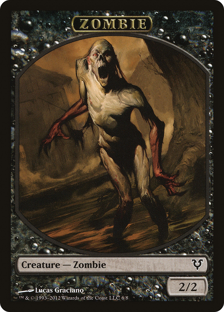 Zombie (TAVR-006) - Avacyn Restored Tokens - Premium MTG Single from Wizards of the Coast - Just $0.08! Shop now at Game Crave Tournament Store