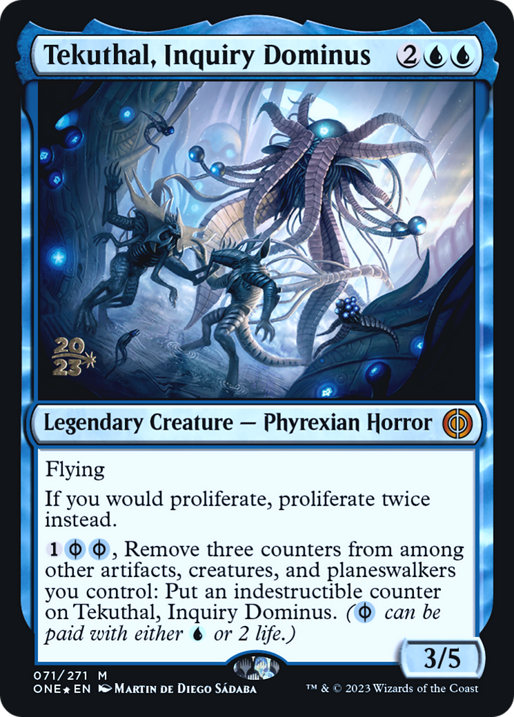 Tekuthal, Inquiry Dominus (PONE-71S) - Phyrexia: All Will Be One Promos Foil - Premium MTG Single from Wizards of the Coast - Just $2.16! Shop now at Game Crave Tournament Store