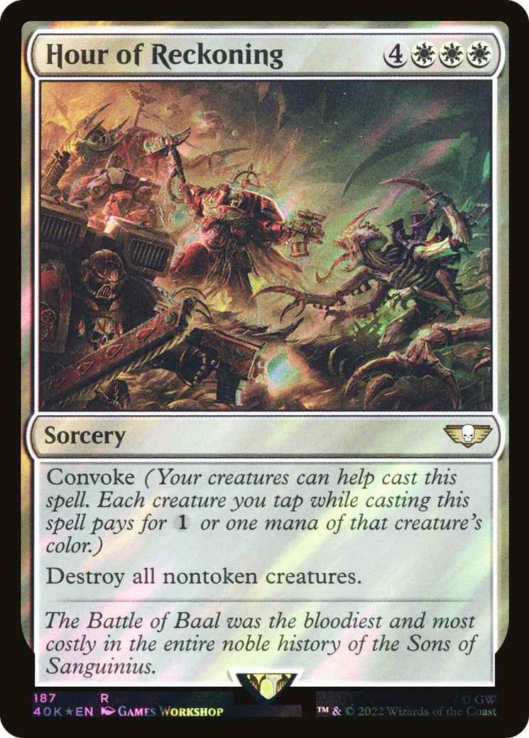 Hour of Reckoning (40K-187★) - Warhammer 40,000 Commander Foil - Premium MTG Single from Wizards of the Coast - Just $0.18! Shop now at Game Crave Tournament Store