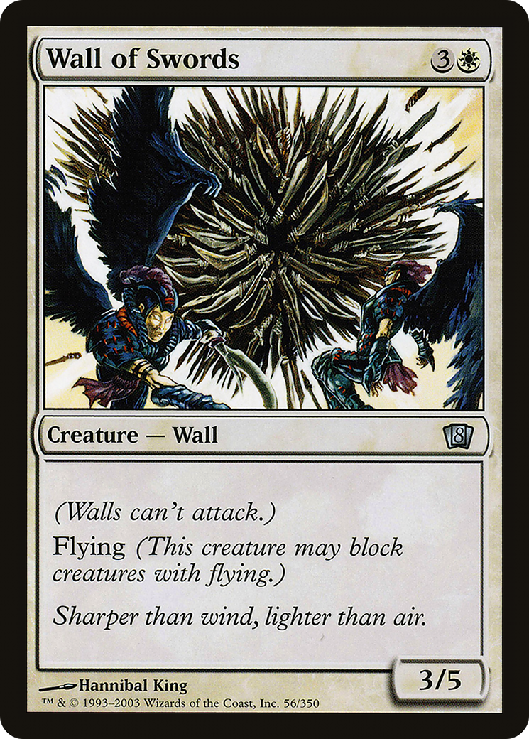 Wall of Swords (8ED-56★) - Eighth Edition Foil - Premium MTG Single from Wizards of the Coast - Just $0.13! Shop now at Game Crave Tournament Store