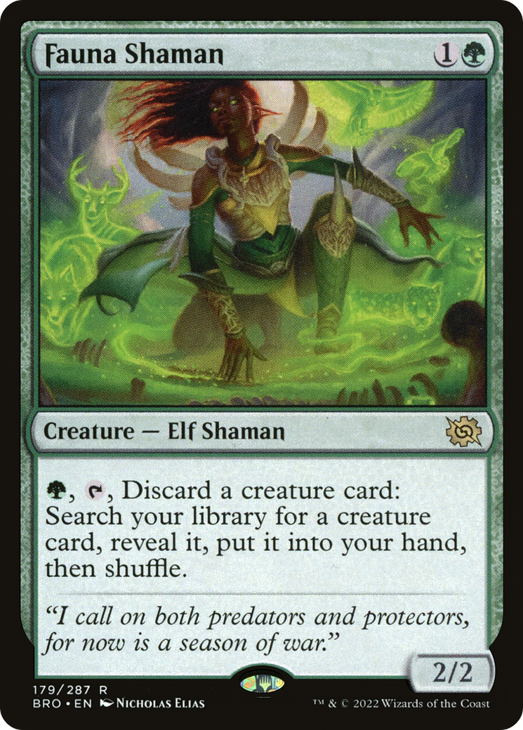 Fauna Shaman (BRO-179) - The Brothers' War Foil - Premium MTG Single from Wizards of the Coast - Just $0.67! Shop now at Game Crave Tournament Store
