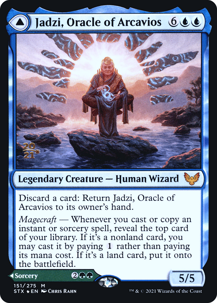Jadzi, Oracle of Arcavios // Journey to the Oracle (PSTX-151S) - Strixhaven: School of Mages Promos Foil - Premium MTG Single from Wizards of the Coast - Just $0.41! Shop now at Game Crave Tournament Store
