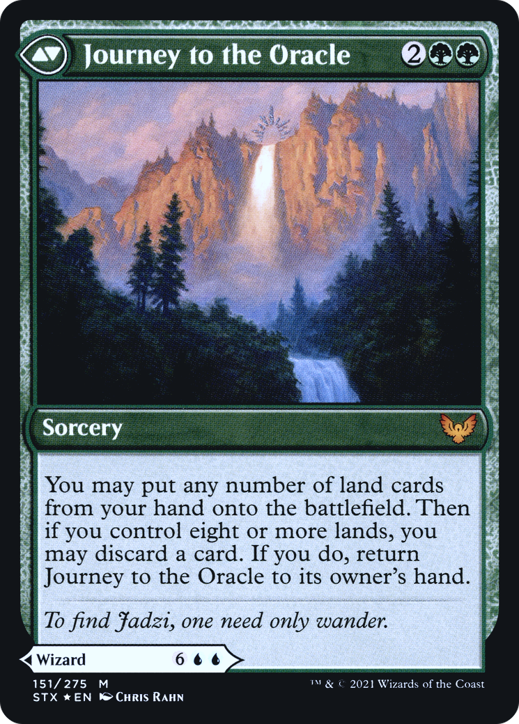 Jadzi, Oracle of Arcavios // Journey to the Oracle (PSTX-151S) - Strixhaven: School of Mages Promos Foil - Premium MTG Single from Wizards of the Coast - Just $0.41! Shop now at Game Crave Tournament Store