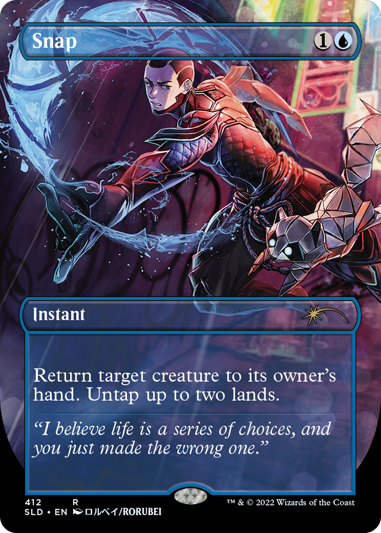 Snap (SLD-412) - Secret Lair Drop (Borderless) - Premium MTG Single from Wizards of the Coast - Just $4.43! Shop now at Game Crave Tournament Store
