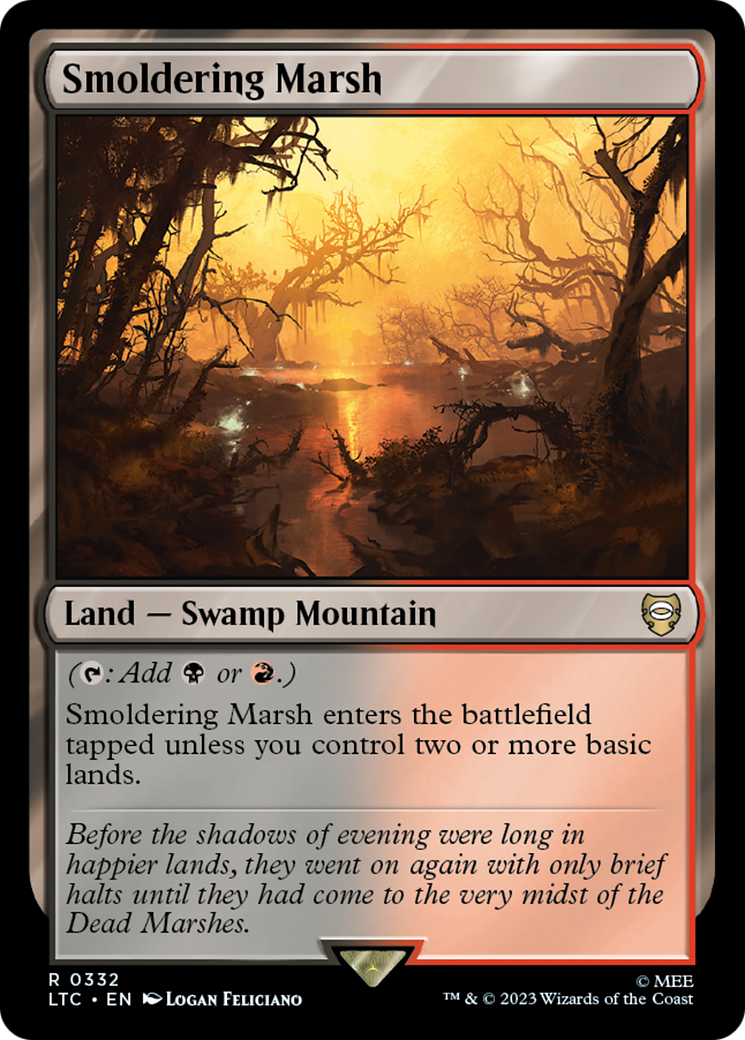 Smoldering Marsh (LTC-332) - Tales of Middle-earth Commander - Premium MTG Single from Wizards of the Coast - Just $0.08! Shop now at Game Crave Tournament Store