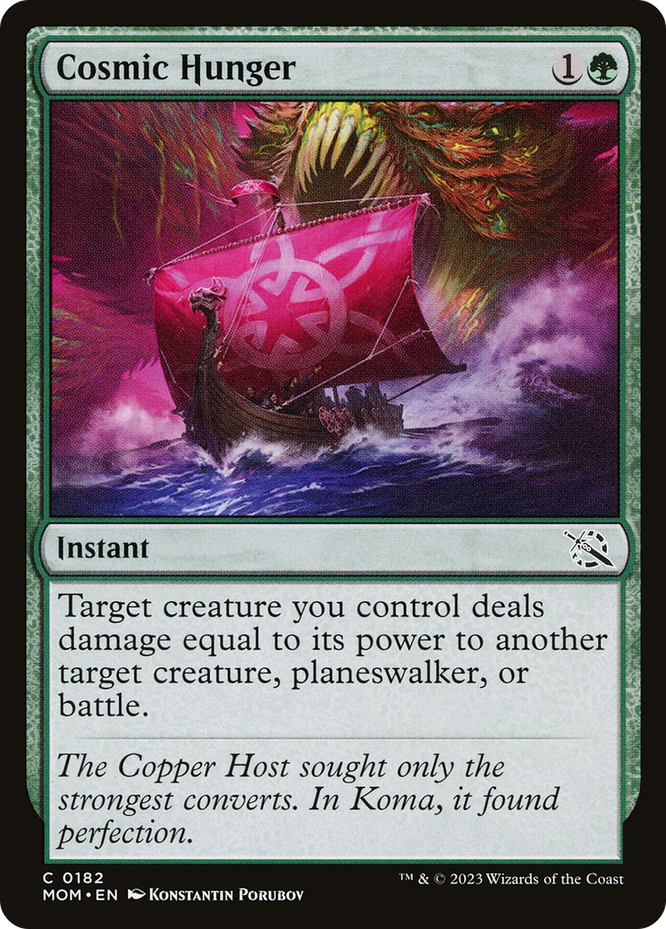 Cosmic Hunger (MOM-182) - March of the Machine - Premium MTG Single from Wizards of the Coast - Just $0.25! Shop now at Game Crave Tournament Store