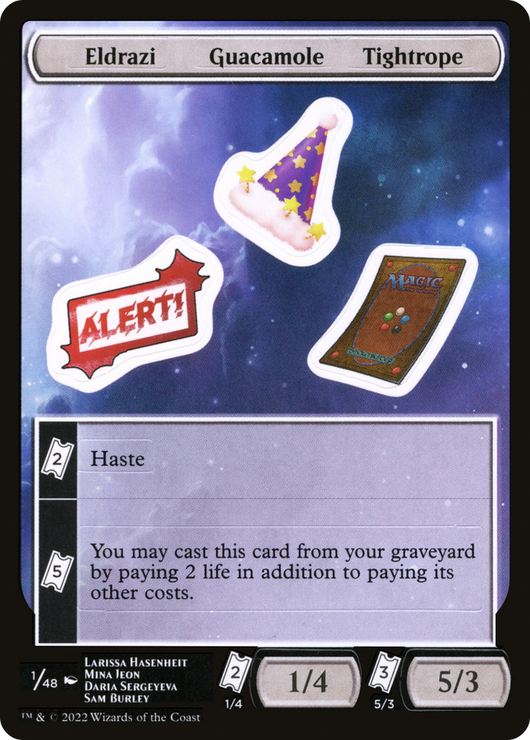 Eldrazi Guacamole Tightrope (SUNF-001) - Unfinity Sticker Sheets - Premium MTG Single from Wizards of the Coast - Just $0.15! Shop now at Game Crave Tournament Store