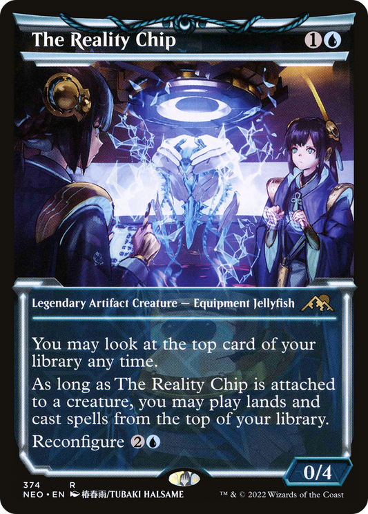 The Reality Chip (NEO-374) - Kamigawa: Neon Dynasty: (Showcase) - Premium MTG Single from Wizards of the Coast - Just $1.24! Shop now at Game Crave Tournament Store
