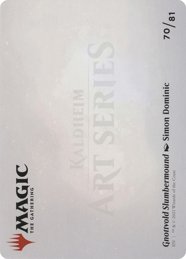 Gnottvold Slumbermound // Gnottvold Slumbermound (AKHM-070) - Kaldheim Art Series (Borderless) Foil - Premium MTG Single from Wizards of the Coast - Just $0! Shop now at Game Crave Tournament Store