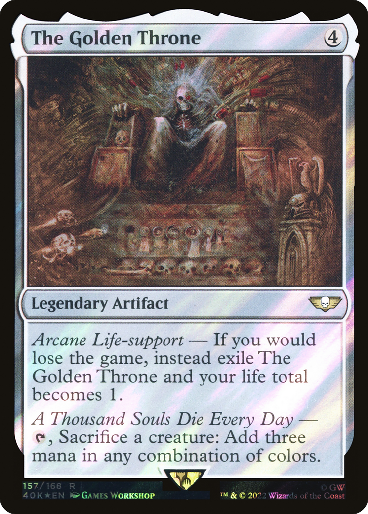 The Golden Throne (40K-157★) - Warhammer 40,000 Commander Foil - Premium MTG Single from Wizards of the Coast - Just $3.99! Shop now at Game Crave Tournament Store