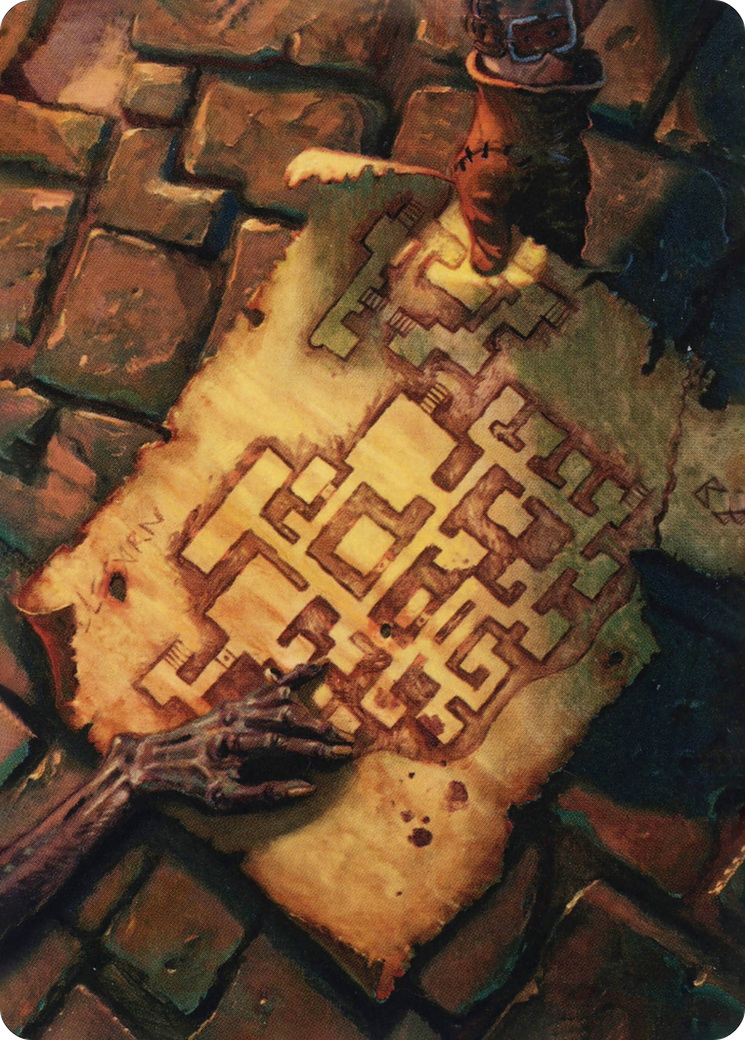 Dungeon Map // Dungeon Map (AAFR-057) - Adventures in the Forgotten Realms Art Series (Borderless) - Premium MTG Single from Wizards of the Coast - Just $0! Shop now at Game Crave Tournament Store