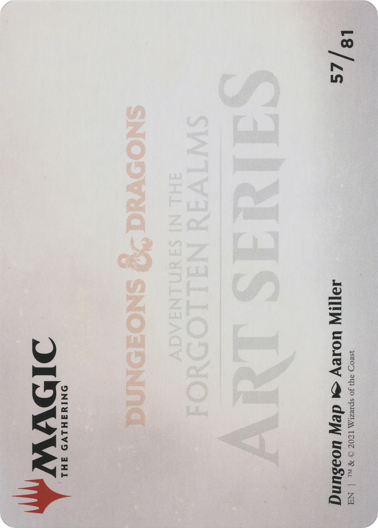 Dungeon Map // Dungeon Map (AAFR-057) - Adventures in the Forgotten Realms Art Series (Borderless) - Premium MTG Single from Wizards of the Coast - Just $0! Shop now at Game Crave Tournament Store