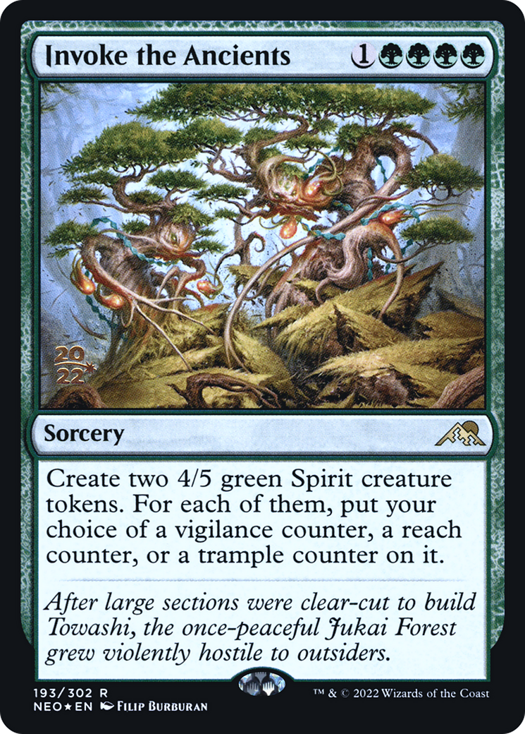 Invoke the Ancients (PNEO-193S) - Kamigawa: Neon Dynasty Promos Foil - Premium MTG Single from Wizards of the Coast - Just $0.08! Shop now at Game Crave Tournament Store