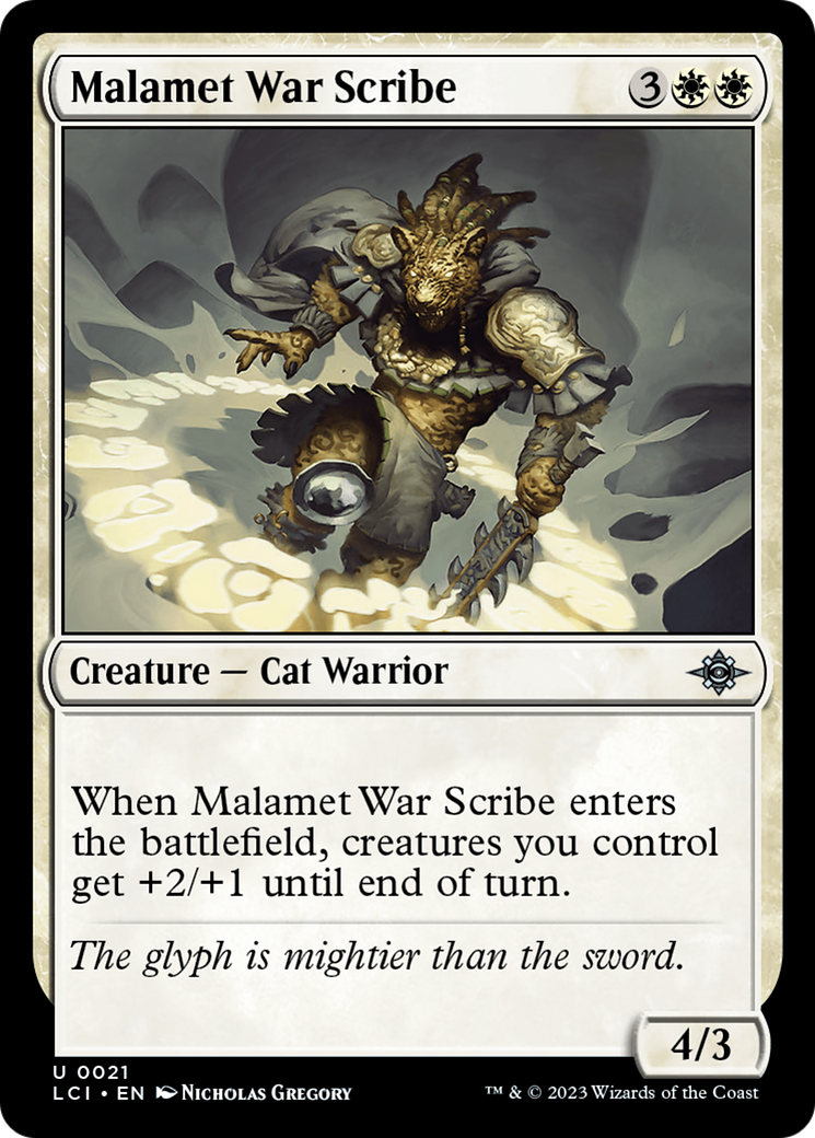 Malamet War Scribe (LCI-021) - The Lost Caverns of Ixalan - Premium MTG Single from Wizards of the Coast - Just $0.25! Shop now at Game Crave Tournament Store