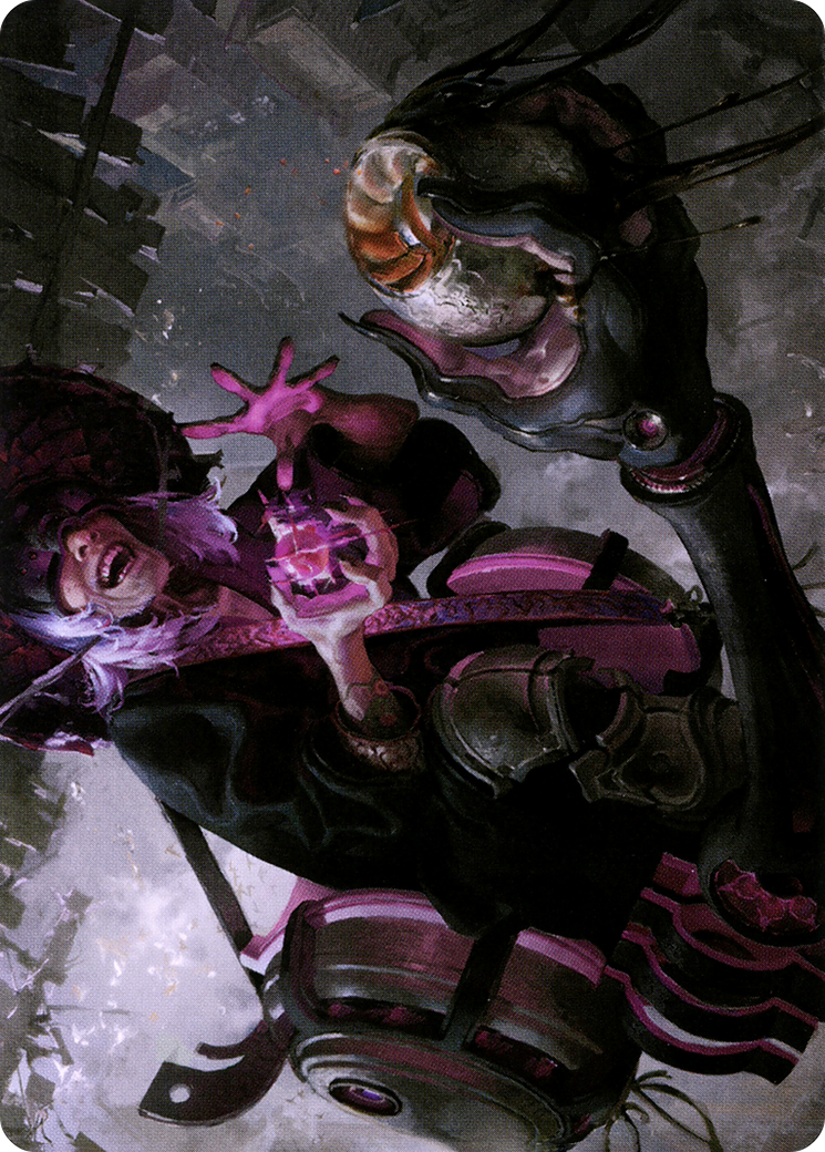 Undercity Scrounger // Undercity Scrounger (ANEO-042) - Neon Dynasty Art Series (Borderless) Foil - Premium MTG Single from Wizards of the Coast - Just $0! Shop now at Game Crave Tournament Store