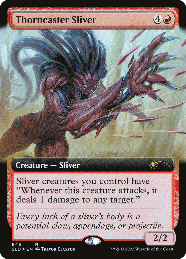 Thorncaster Sliver (SLD-645) - Secret Lair Drop: (Extended Art) Foil - Premium MTG Single from Wizards of the Coast - Just $0.61! Shop now at Game Crave Tournament Store