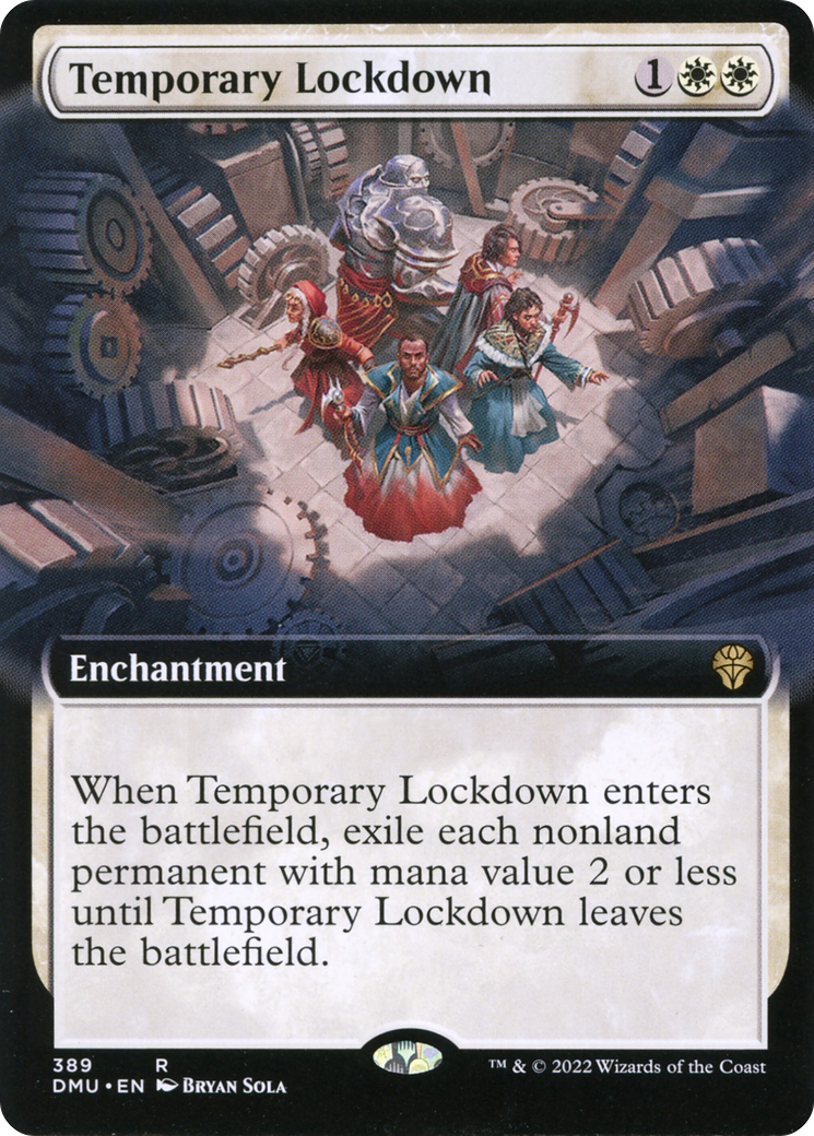 Temporary Lockdown (DMU-389) - Dominaria United: (Extended Art) - Premium MTG Single from Wizards of the Coast - Just $4.07! Shop now at Game Crave Tournament Store