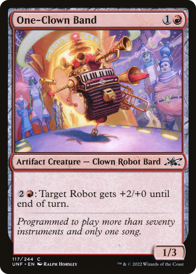 One-Clown Band (UNF-117) - Unfinity Foil - Premium MTG Single from Wizards of the Coast - Just $0.25! Shop now at Game Crave Tournament Store