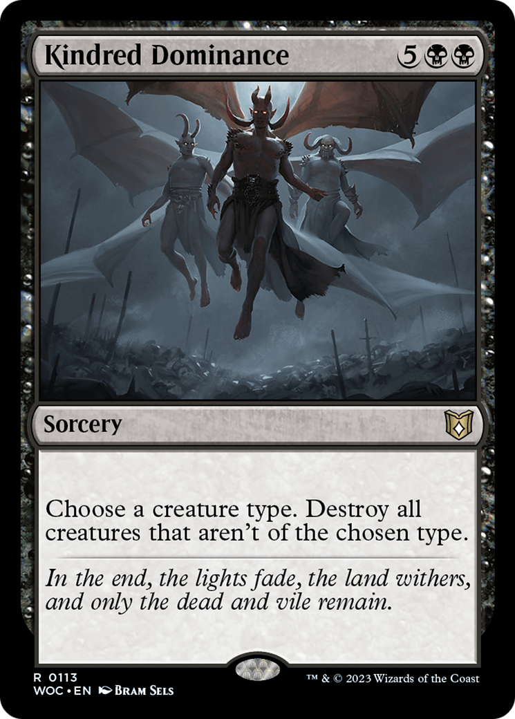 Kindred Dominance (WOC-113) - Wilds of Eldraine Commander - Premium MTG Single from Wizards of the Coast - Just $2.31! Shop now at Game Crave Tournament Store