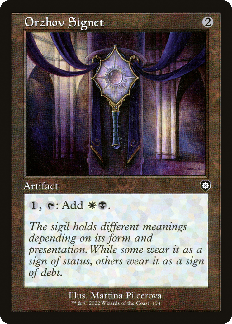 Orzhov Signet (BRC-154) - The Brothers' War Commander - Premium MTG Single from Wizards of the Coast - Just $0.12! Shop now at Game Crave Tournament Store
