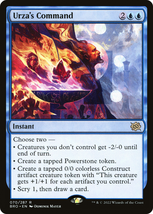 Urza's Command (BRO-070) - The Brothers' War Foil - Premium MTG Single from Wizards of the Coast - Just $0.08! Shop now at Game Crave Tournament Store