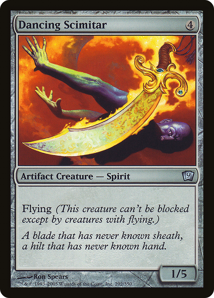 Dancing Scimitar (9ED-292★) - Ninth Edition Foil - Premium MTG Single from Wizards of the Coast - Just $2.52! Shop now at Game Crave Tournament Store