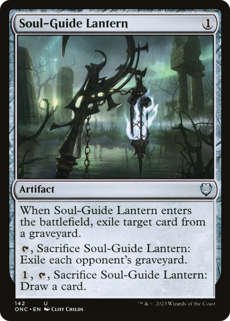 Soul-Guide Lantern (ONC-142) - Phyrexia: All Will Be One Commander - Premium MTG Single from Wizards of the Coast - Just $0.25! Shop now at Game Crave Tournament Store