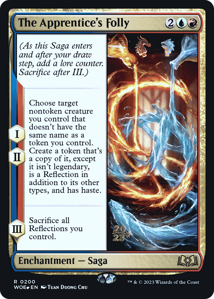 The Apprentice's Folly (PWOE-200S) - Wilds of Eldraine Promos Foil - Premium MTG Single from Wizards of the Coast - Just $0.19! Shop now at Game Crave Tournament Store