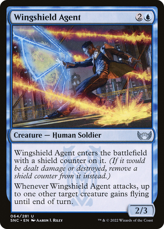 Wingshield Agent (SNC-064) - Streets of New Capenna - Premium MTG Single from Wizards of the Coast - Just $0.08! Shop now at Game Crave Tournament Store