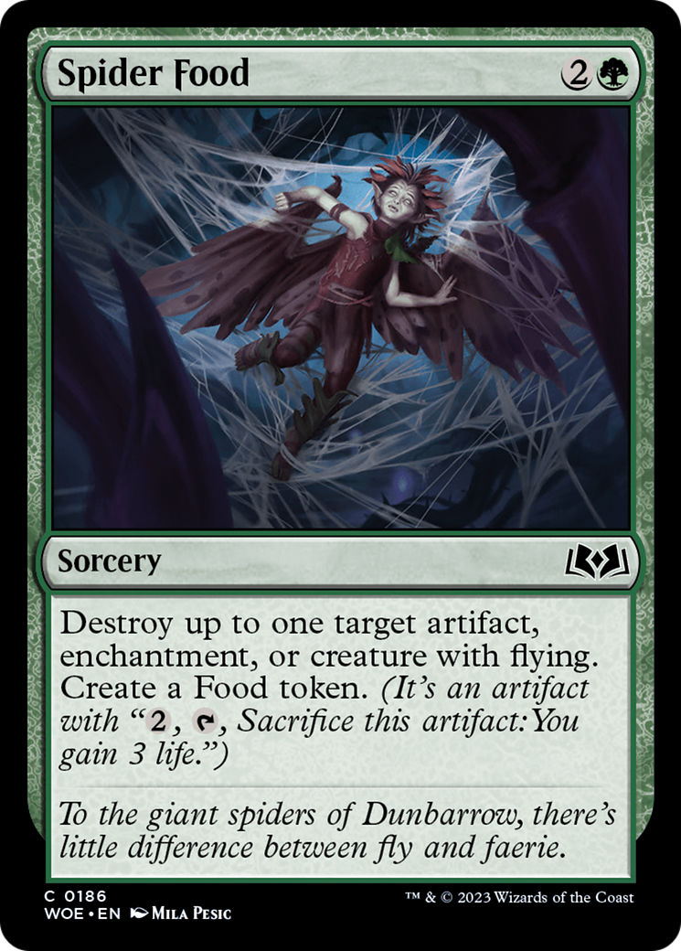Spider Food (WOE-186) - Wilds of Eldraine - Premium MTG Single from Wizards of the Coast - Just $0.25! Shop now at Game Crave Tournament Store
